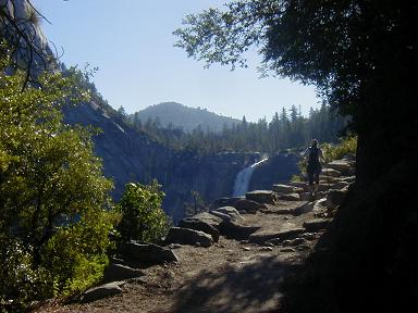 moving toward Nevada Falls